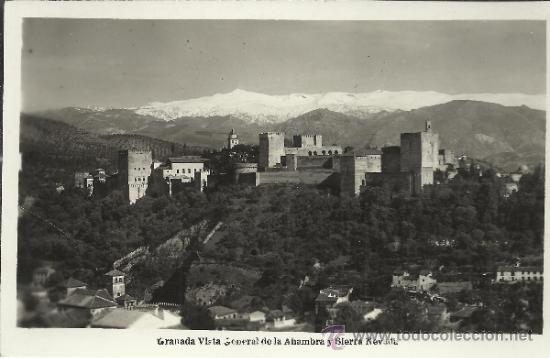 Postales: GRANADA LA ALHAMBRA SIN ESCRIBIR - Foto 1