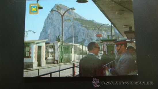 Postales: 16. postal moderna la linea cadiz vista del pe&ntilde;on de gibraltar policia nacional