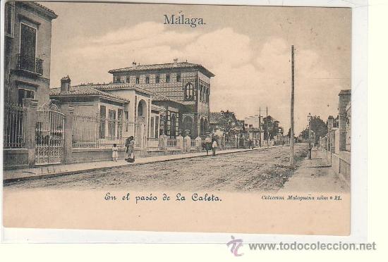 Postales: MALAGA.- EN EL PASEO DE LA CALETA