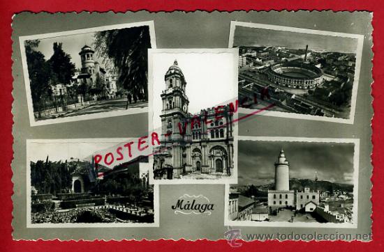 Postales: POSTAL MALAGA, CINCO VISTAS,   P77472