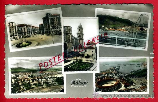Postales: POSTAL MALAGA, CINCO VISTAS,   P77473