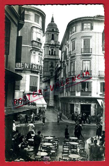 Postales: POSTAL MALAGA, CATEDRAL, CALLE TIPICA,   P77474