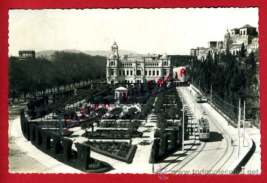 Postales: POSTAL MALAGA, JARDINES DEL AYUNTAMIENTO,   P77482