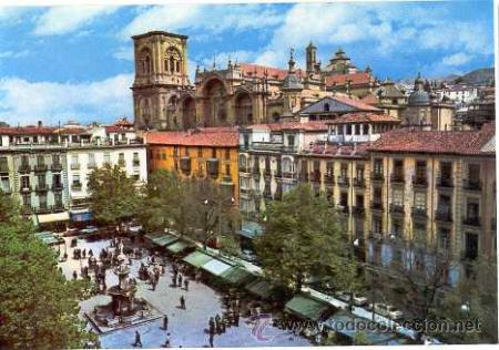 Postales: GRANADA - Plaza de Bibarrambla - Foto 1
