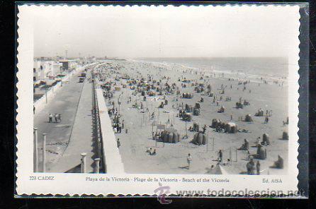 Postkarten: TARJETA POSTAL DE CADIZ - PLAYA DE LA VICTORIA. 223. ED.AISA