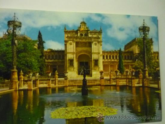 Postales: POSTAL PL.america sevilla-museo