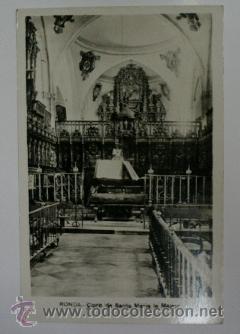 Postkarten: Antigua postal fotogr&aacute;fica : RONDA. Coro de Santa Mar&iacute;a la Mayor.