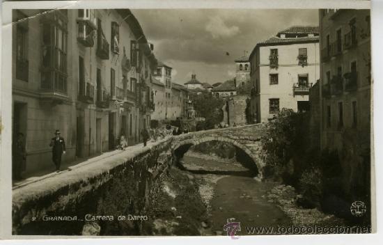 Postales: 9. GRANADA. CARRERA DE DARRO. - Foto 1
