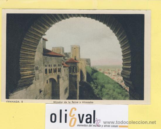 Postales: POSTAL -GRANADA 8 -MIRADOR DE LA REINA -1943-EDICIONES ARRIBAS-P-01954