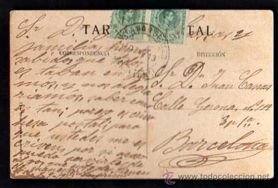 Postales: Mapa de C&aacute;diz.  Circulada 1913. - Foto 2