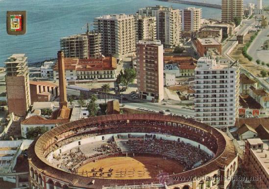 Postales: malaga - plaza toros / paseo maritimo - n&ordm; 32 - ed dominguez - nueva - a&ntilde;o 1970 - x