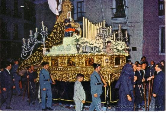 Postales: SEMANA SANTA DE CADIZ - NUESTRA SE&Ntilde;ORA DE LAS ANGUSTIAS