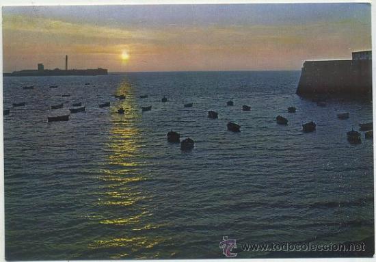 Postales: POSTAL DE CADIZ. CALETA Y FARO N&ordm; 55   P-ANC-402