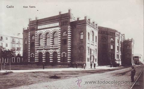 Postais: CADIZ. Gran Teatro. Serie 479, n&ordm;2.