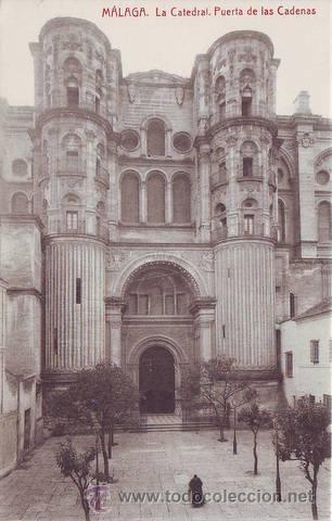 Postales: MALAGA. La Catedral. Puerta de las Cadenas. - Foto 1