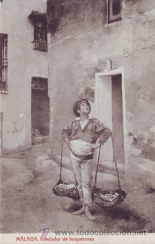 Postales: MALAGA. Vendedor de boquerones. - Foto 1