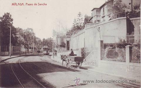 Postales: MALAGA. Paseo de Sancha. - Foto 1