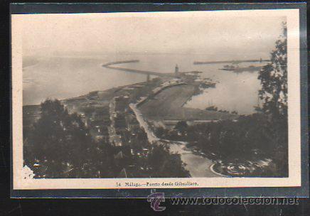 Cartoline: TARJETA POSTAL DE MALAGA - PUERTO DESDE GIBRALFARO. 14.