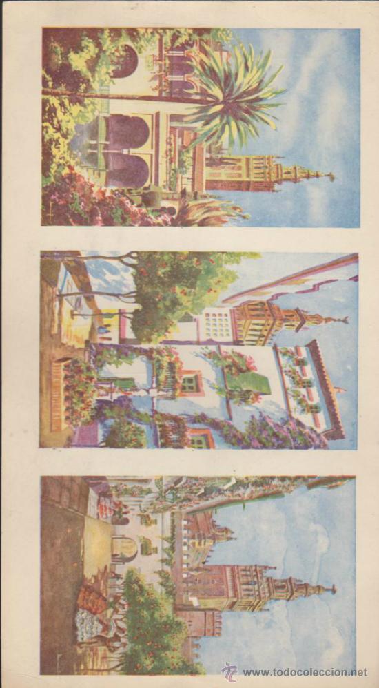 Postales: Sevilla. 3 Postales sin cortar. - Foto 1