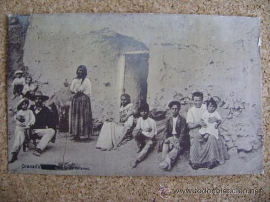 Postales: Postal sin circular, Granada, Gitanos / Familia Gitana - Foto 1