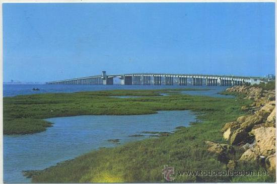 Postales: POSTAL DE CADIZ. PUENTE JOSE LEON DE CARRANZA N&ordm; 180    P-ANC-433,10