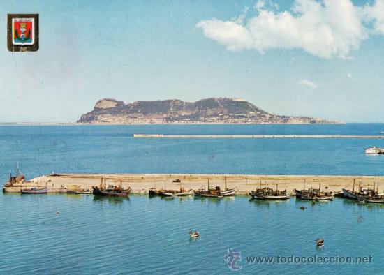Postkarten: algeciras - cadiz - pe&ntilde;on de gibraltar, desde el puerto - n&ordm; 24 -ed. subirats - escrita -a&ntilde;o 1964- x