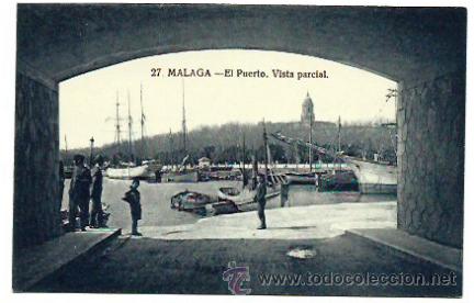 Postales: Malaga. El Puerto. Vista parcial.