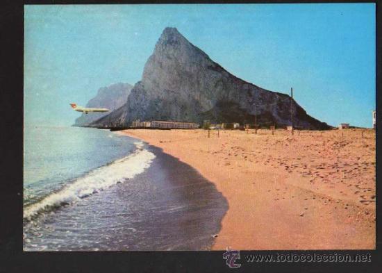 Postales: La linea de la concepci&oacute;n. Gibraltar.  No circulada - Foto 1