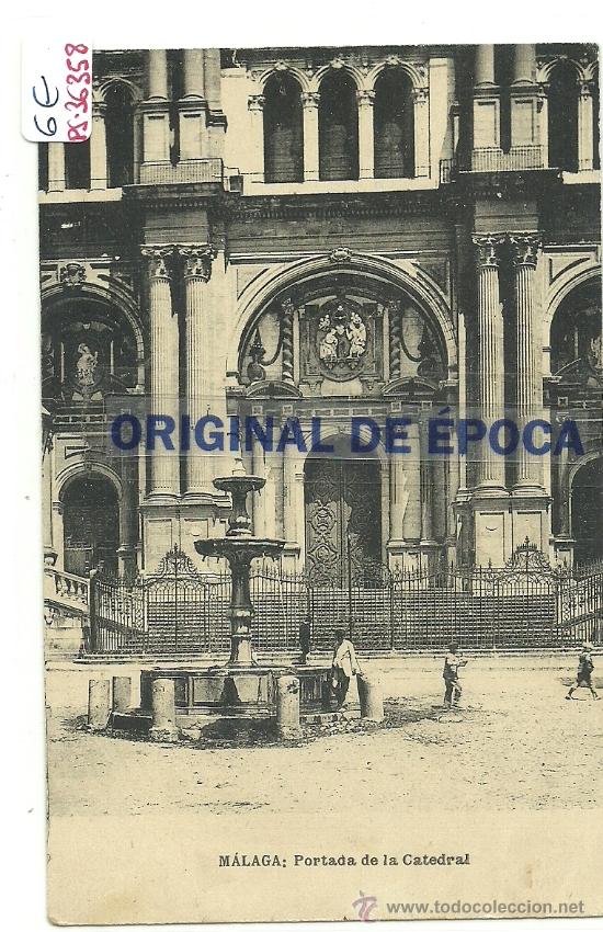 Postales: (PS-36358)POSTAL DE MALAGA-PORTADA DE LA CATEDRAL