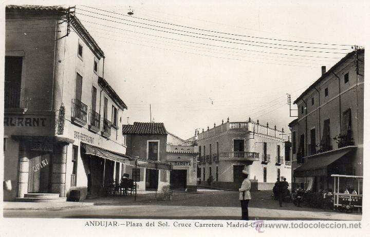 Postales: andujar. plazadel sol