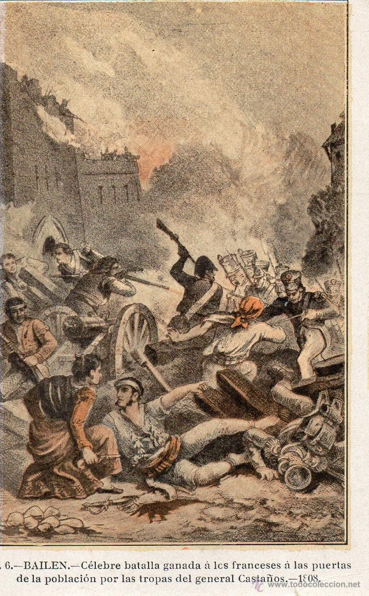 Postales: bailen. 6 batalla. 1808