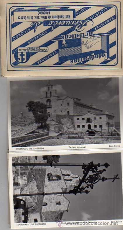 Cartoline: Fotograf&iacute;as art&iacute;sticas Recuerdo de Real Santuario de Ntra Sra de la Cabeza. Andujar. Ed Sicilia