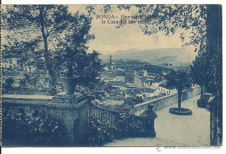 Postkarten: RONDA.-UNA VISTA DESDE LA CASA DEL REY MORO.-EDICIONES GRAFOS
