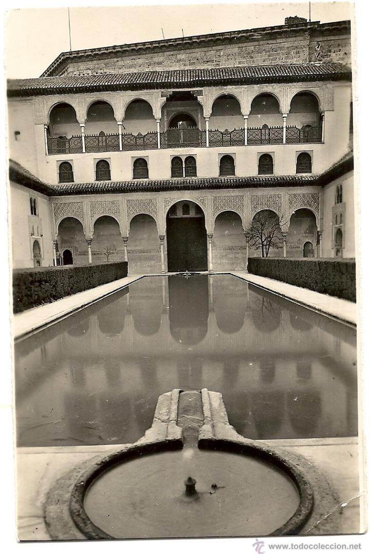 Postales: GRANADA, ALHAMBRA PATIO DE LOS ARRAYANES, ESCRITA Y CIRCULADA A BELGICA. - Foto 1