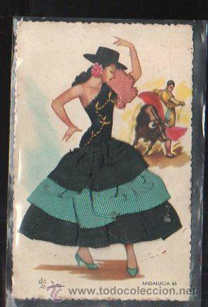 Cartoline: TARJETA POSTAL DE ANDALUCIA - TRAJE TIPICO. 66. ELSI YUMIER