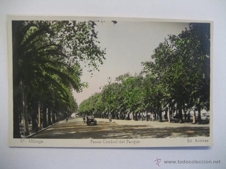 Postales: POSTAL M&Aacute;LAGA, PASEO DEL PARQUE - Foto 1