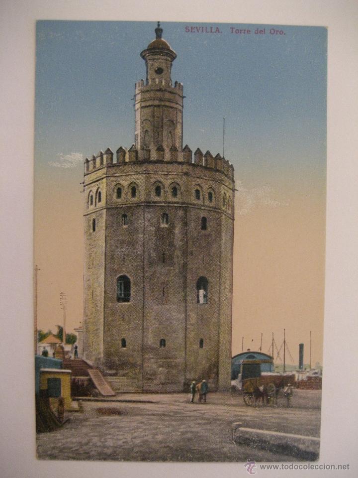 Postales: POSTAL SEVILLA - TORRE DEL ORO - Foto 1