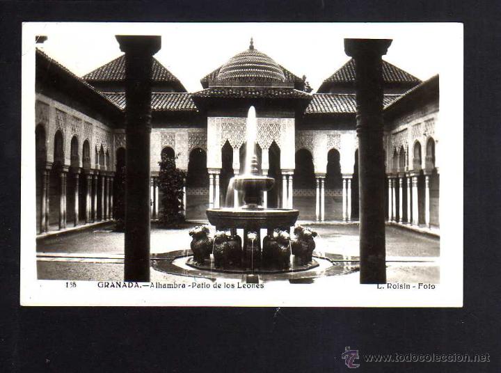 Postales: Granada. Patio de los Leones. Circulada - Foto 1