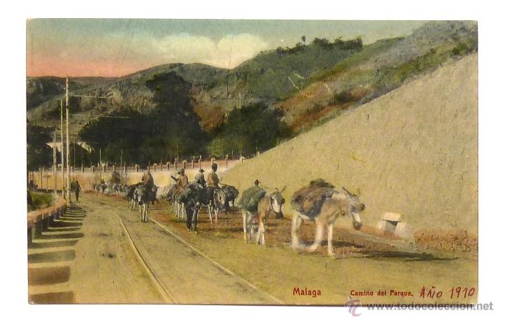Postales: ANTIGUA POSTAL DE MALAGA. CAMINO DEL PARQUE. EDICION RAFAEL MU&Ntilde;OZ.