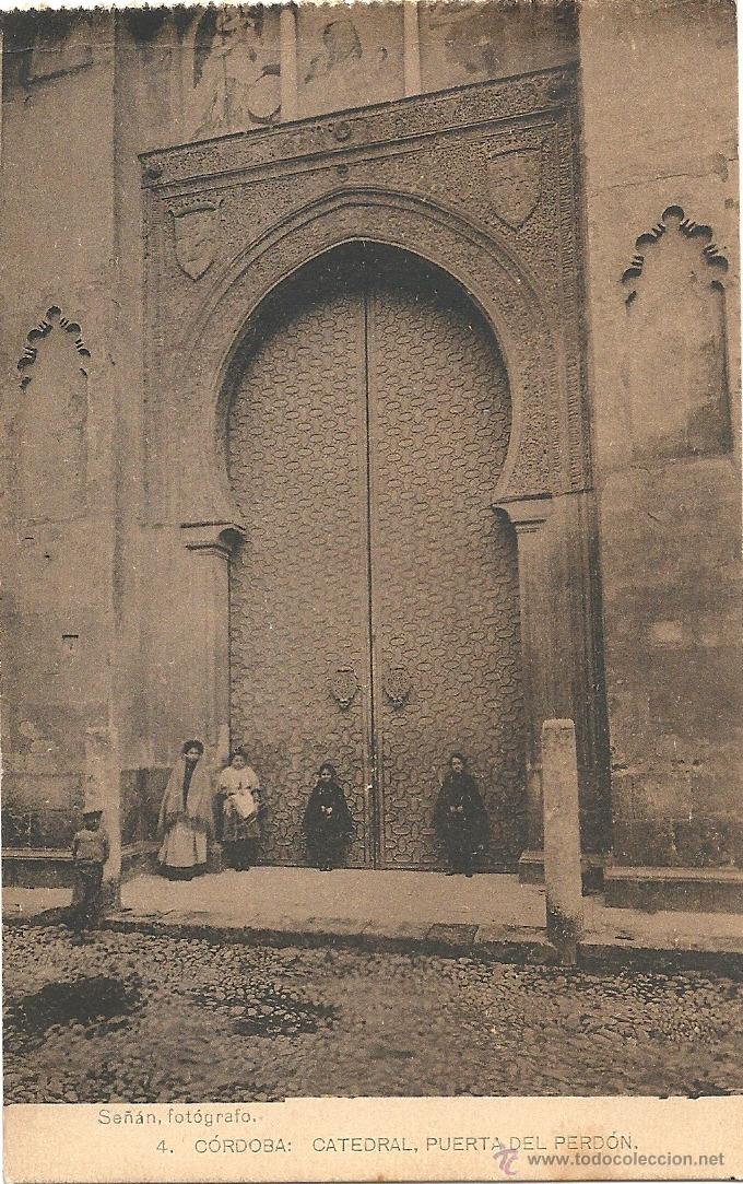 Postais: CORDOBA, CATEDRAL PUERTA DEL PERDON, FOTOTIPIA HAUSE.