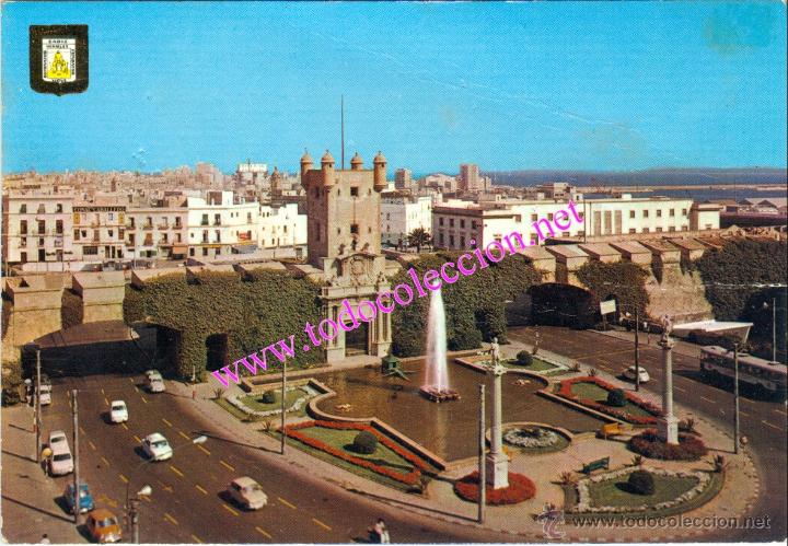 Postales: CADIZ - PUERTA DE TIERRA (POSTAL DE 1975)