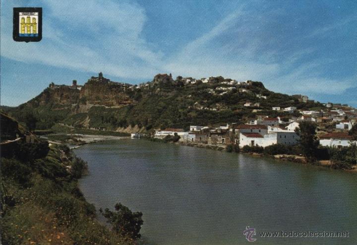Postales: Postal Arcos de la Frontera, vista de la ciudad sobre el r&iacute;o Guadalete