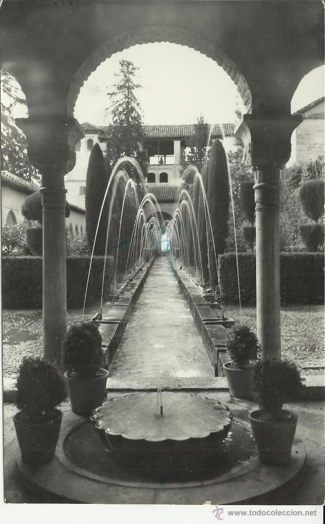 Postales: GRANADA GENERALIFE ESCRITA - Foto 1