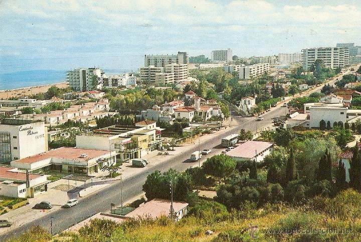 Postales: TORREMOLINOS, GARCIA GARRABELLA, NR.10, CIRCULADA CON SU SELLO