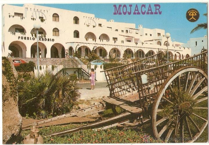 Postales: MOJACAR, HNOS.GALIANA, NR.23, CIRCULADA CON DOS SELLOS