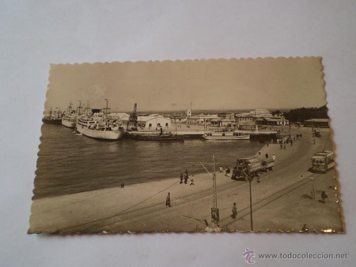 Postales: ANTIGUA POSTAL CADIZ.PUERTO,VISTA PARCIAL.A&Ntilde;OS 40.