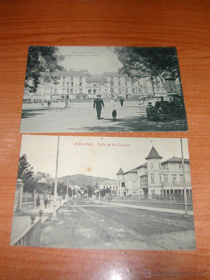 Postales: 2 POSTALES MALAGA. EDITOR RAFAEL TOVAL. A&Ntilde;OS 1930. 1486.