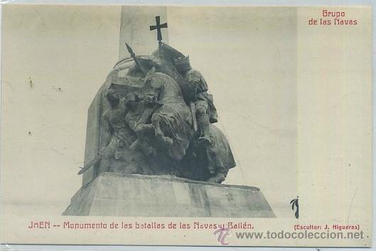 Postales: POSTAL ANTIGUA DE JAEN. MONUMENTO DE LAS NAVAS Y BAILEN   P-ANJ-041