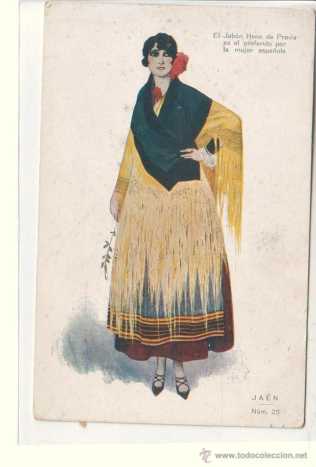 Postales: JAEN.- MUJER ESPA&Ntilde;OLA