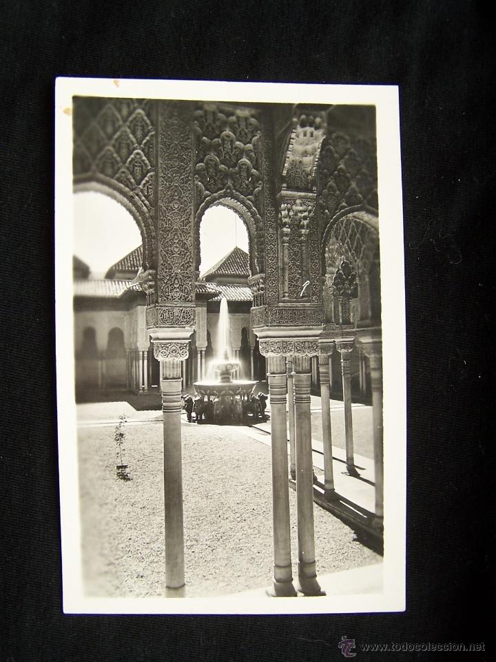 Postales: Postal fotogr&aacute;fica sin circular Ed Uni&oacute;n Postal Universelle Espa&ntilde;a Patio de los Leones Alhambra